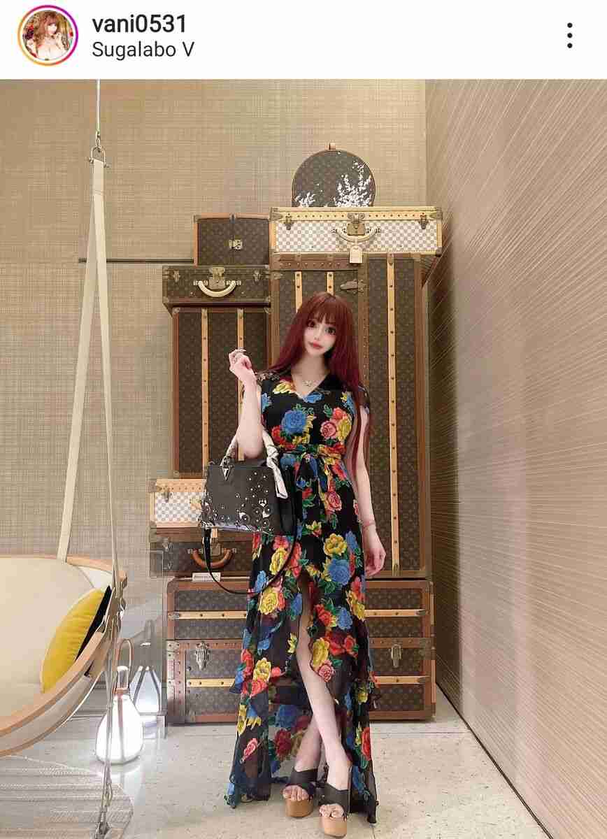 “整形に3億円”話題のヴァニラ、ワンピース私服姿に反響「美しい」「スタイル良い」