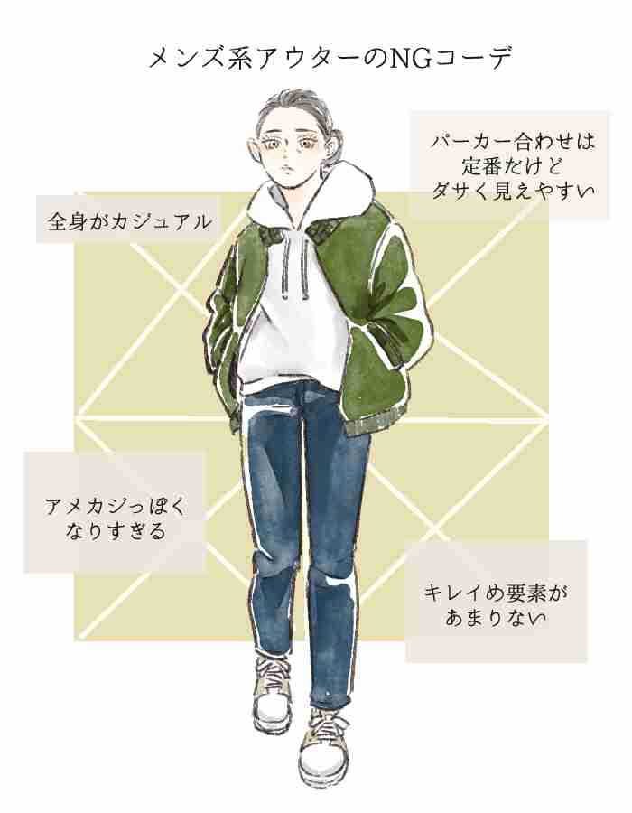 上着を着ると「なぜか“おじさん化”してしまう」女性の特徴。女っぽさも残してサマ見えするコツは