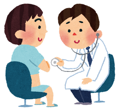 胸に聴診器をあてるときに服をまくりあげられる