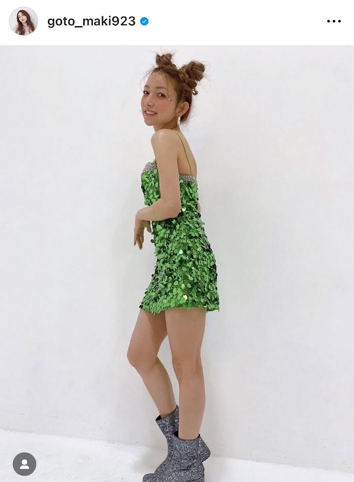 後藤真希、「あの頃のゴッチンだ！」モー娘。時代を彷彿させるラメラメミニワンピ姿を解禁！