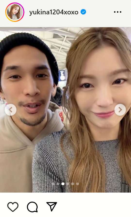 木下優樹菜「しんぷるに。さみしい。。。」韓国Kリーグ移籍の恋人三幸秀稔と韓国で別れ惜しむ