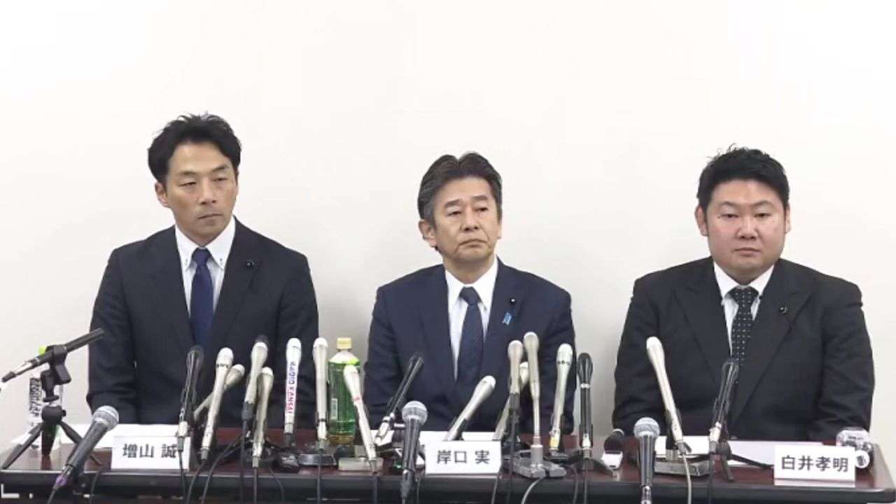 維新・増山県議は「除名」　岸口県議は「離党勧告」とする方向で検討