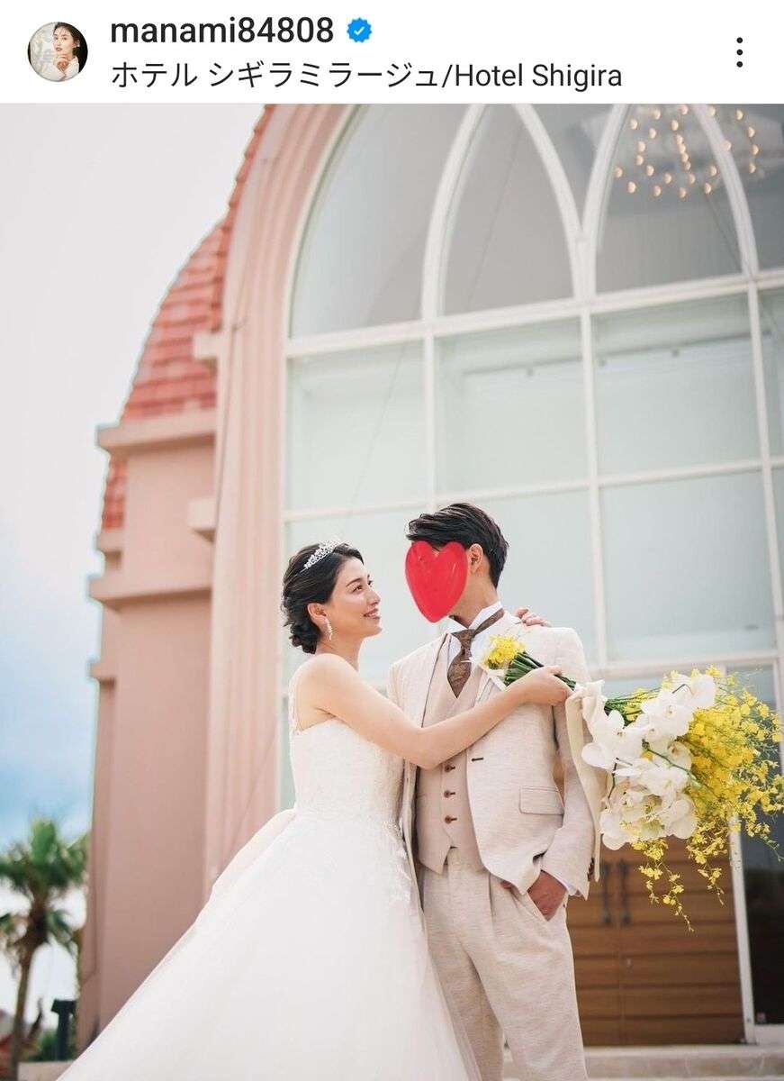 色気は封印！橋本マナミの上品ドレス姿…医師の夫と結婚４年目で挙式「旦那様が羨ましい～」