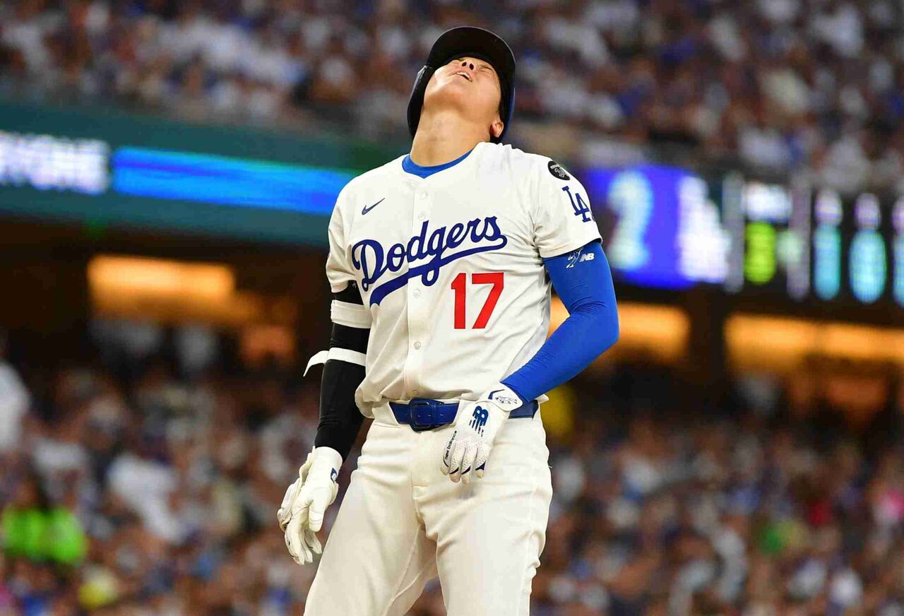 大谷翔平　自らデッドボール写真をインスタに投稿　審判団の警告＆ロバーツ監督の退場処分につながったシーン
