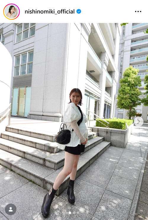 第2子妊娠中の西野未姫、ショートパンツ＆ブーツのマタニティーコーデに「臨月と思えない」