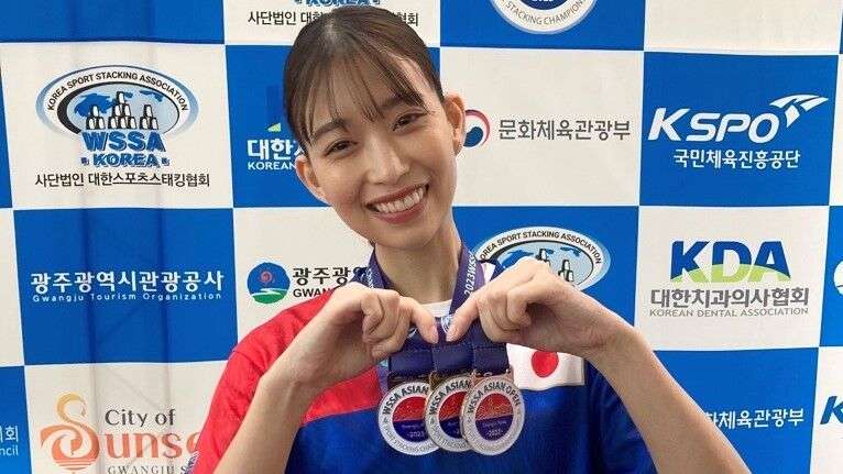 女優・森川葵が快挙！「スポーツスタッキング」アジア大会で金・銀・銅メダル獲得「結果が出せてよかった」