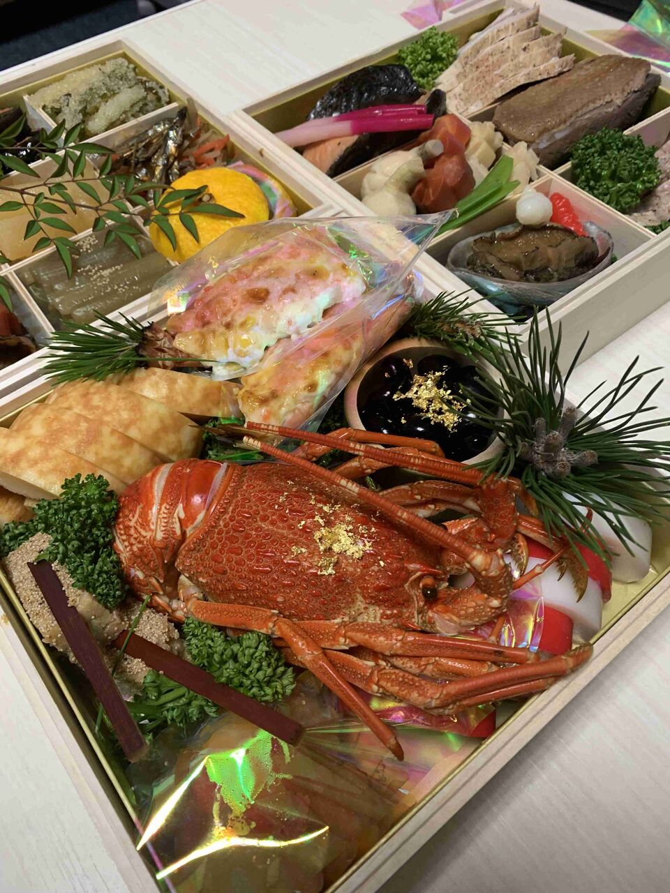 お節料理を見せて下さい