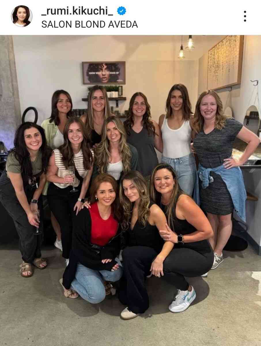 菊池雄星の美人妻・瑠美さん「ブルージェイズの女子会」美女ズラリ！「馴染んでる」「ほんまかわいい」の声