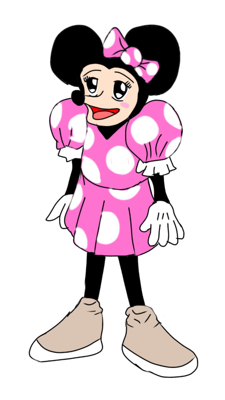 ミニーマウスを何も見ないで描いてみるトピ