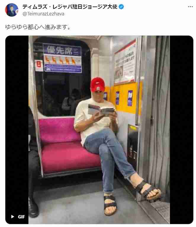 駐日ジョージア大使、電車の優先席利用への批判に毅然　「その通り」「勇気ある発言」称賛の嵐
