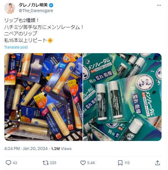 ダレノガレ明美、被災地向け物資集めへの「買い占め」批判にアンサーし擁護の声相次ぐ