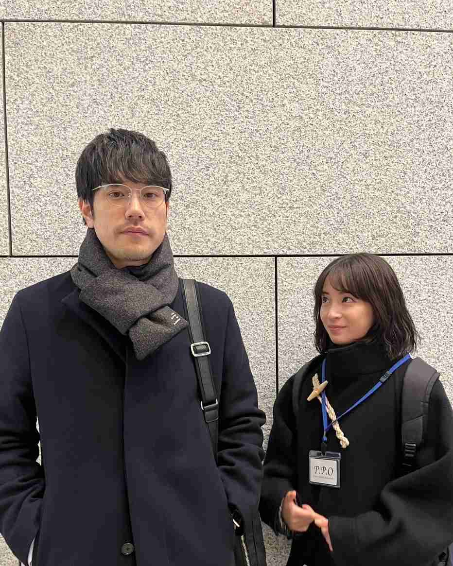 広瀬すず、180cm・松山ケンイチとの“身長差”ショットに反応「わたしちっちゃ!!!」 見つめ合う“心麦＆松風”オフショ