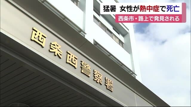 西条の道路で倒れている女性発見　熱中症で死亡　警戒アラートも　最高気温35.5度に【愛媛】