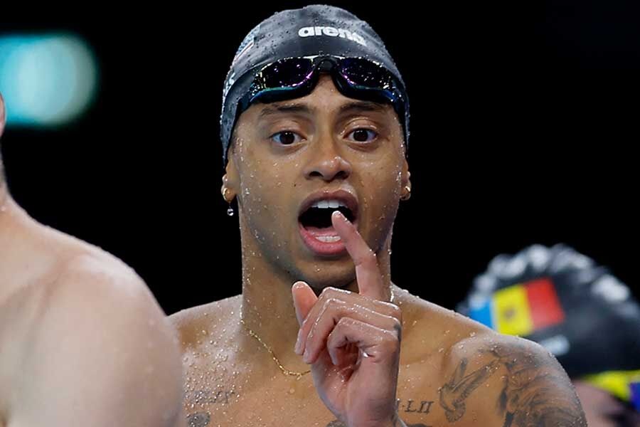 パリ五輪、海外スイマーの“日本語タトゥー”が話題「すげぇ言葉を」「強すぎる6文字」「かっけー」