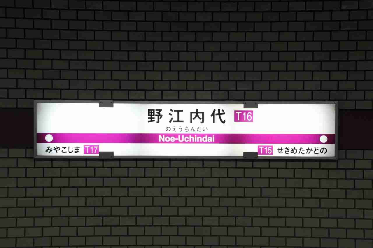 関西の人には読めるであろう、駅名や地名。