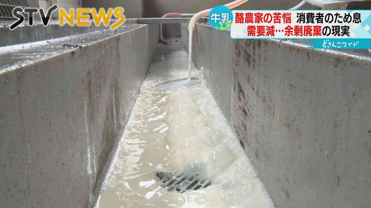 【搾った牛乳を廃棄】酪農家「悔しい」毎日1～2トン　値上げで落ち込む牛乳消費量