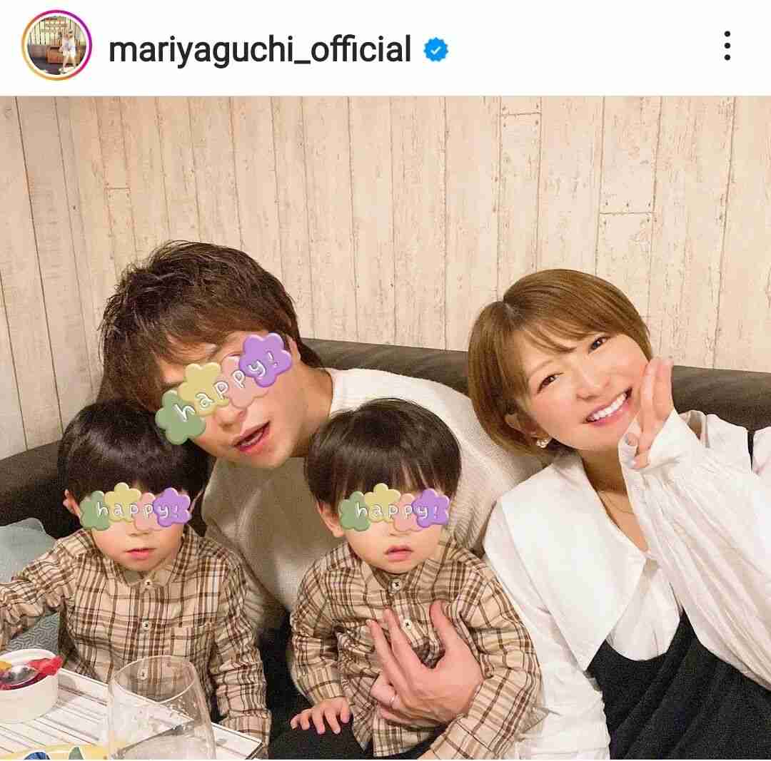 矢口真里、結婚記念日に家族ショット！元モデルの夫＆子どもを披露「幸せそう」「唇が似てる」