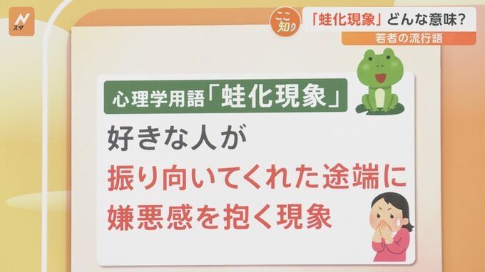 高校生の流行語1位「蛙化現象」ってどんな意味?実は些細な行動が“蛙化”しているかも【Nスタ】