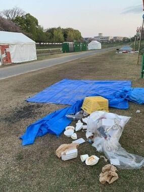 「一日1トン近くも」花見客がゴミ大量放置　岡山名物イベントの惨状拡散…運営側の見解は