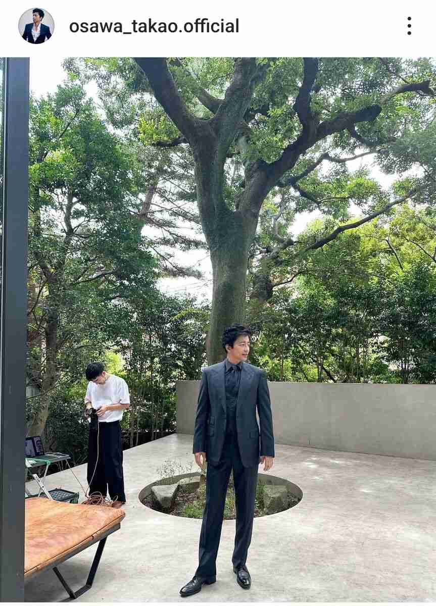 「随分体型が…」大沢たかお56歳　全身姿にファン「10度見する」と目を疑う「なんで」「ダビデ像かと」