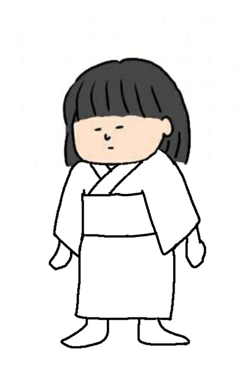 【塗り絵】ガル子ちゃん、夏祭り