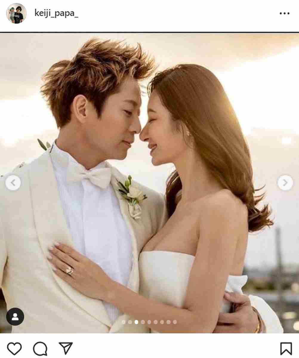 黒木啓司さん　妻の実業家と結婚1周年を報告「大事なのは心の繋がり」　豪華な指輪のプレゼントも