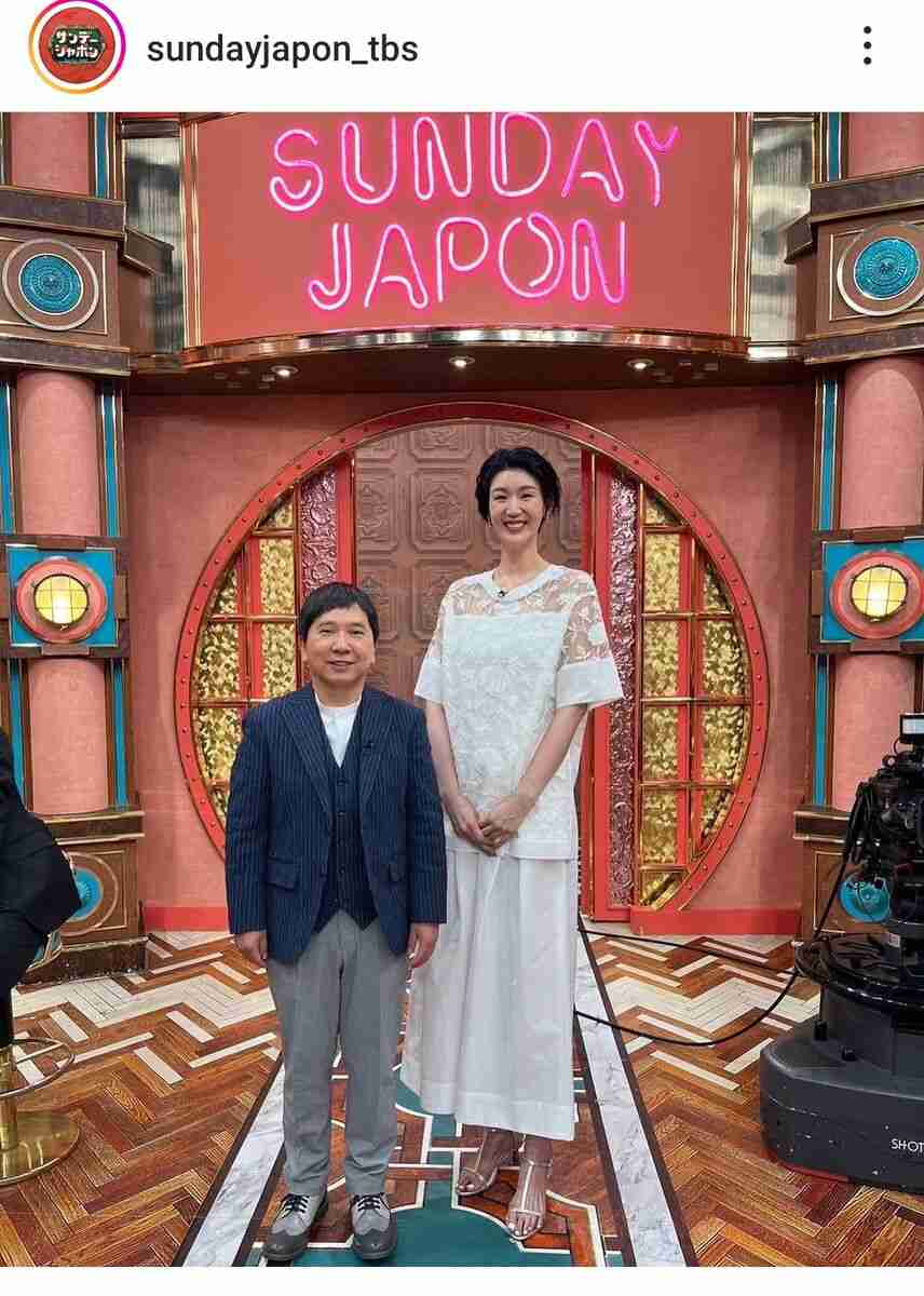 187センチ栗原恵さん、154センチ男性との写真が衝撃的「ギャップ」「この身長差はえぐい」