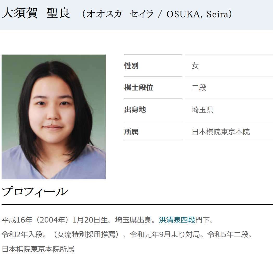 【囲碁】女流棋士の大須賀聖良三段が21歳事故死　頭部外傷のため