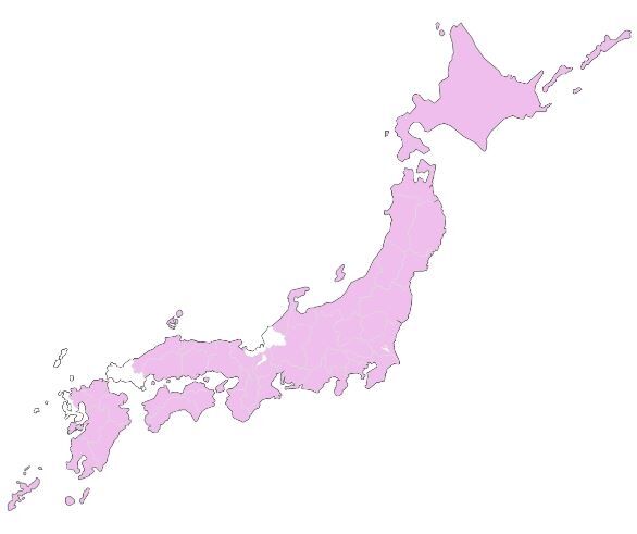「イオンタウン」がある都道府県に色を塗ったら意外な県が空白に　日本中どこにでもあると思ってた……