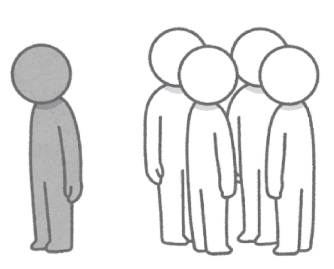 奇数グループでペアになるとあぶれる人