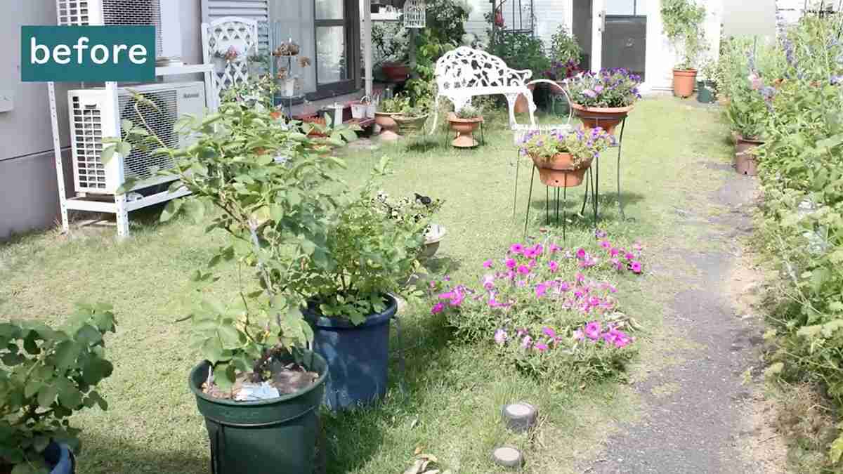 ごく普通の庭を主婦が一人で10年間、100均フル活用DIYしたら…　驚きの変貌と金額に「感動」「こんなに華やかな庭に」
