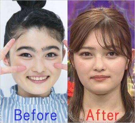 眉毛の重要性がわかる画像