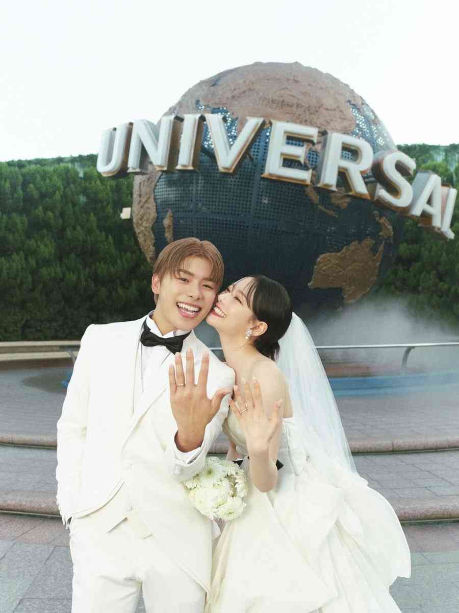 なこなこカップル入籍、USJでのウエディングフォトに反響「素敵すぎる」