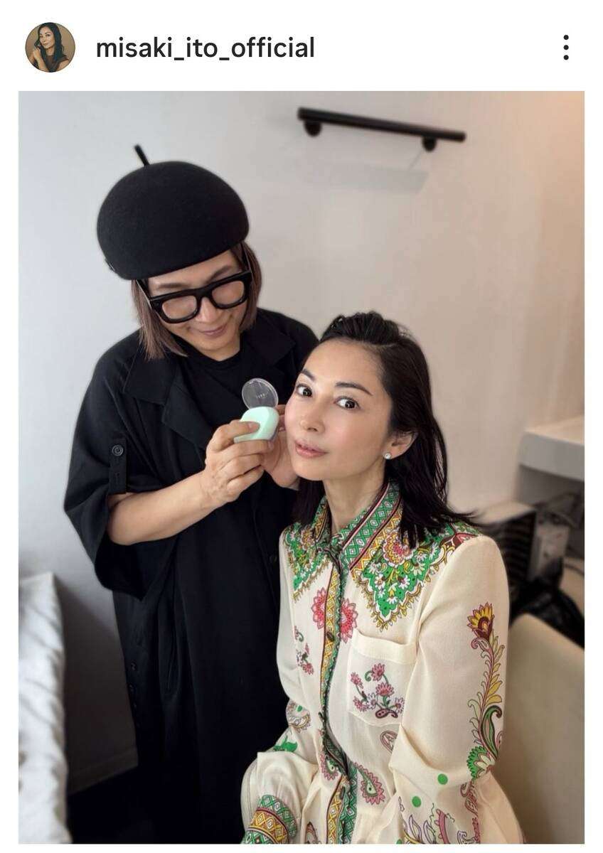 「久しぶりに見た」伊東美咲48歳　最新姿にフォロワー驚がく「目元が」夫はパチンコ会社社長