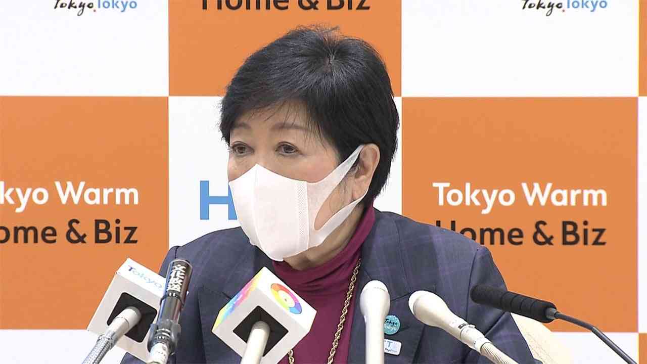 小池知事「国が遅いだけ」　少子化対策で苦言