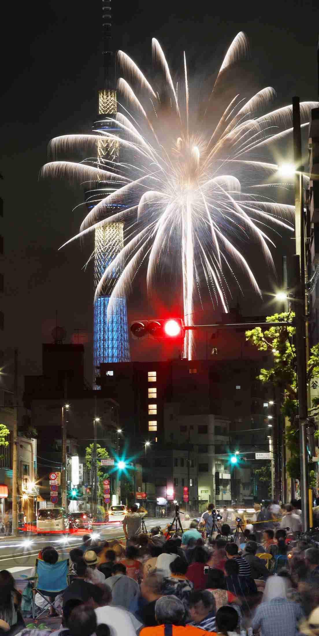 4年ぶり開催の花火大会に警戒　29日に隅田川、人出増も