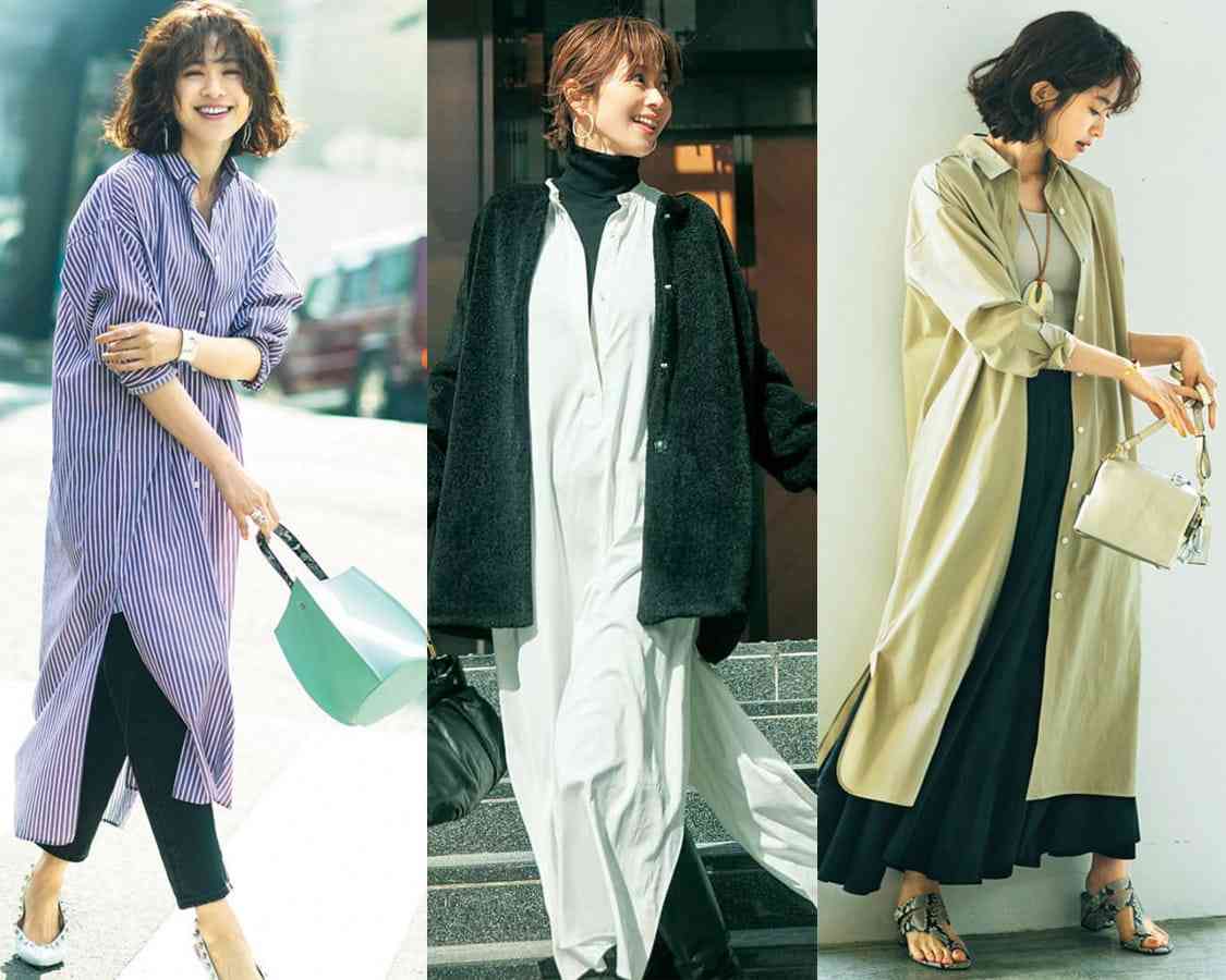 シャツワンピの画像が見たい