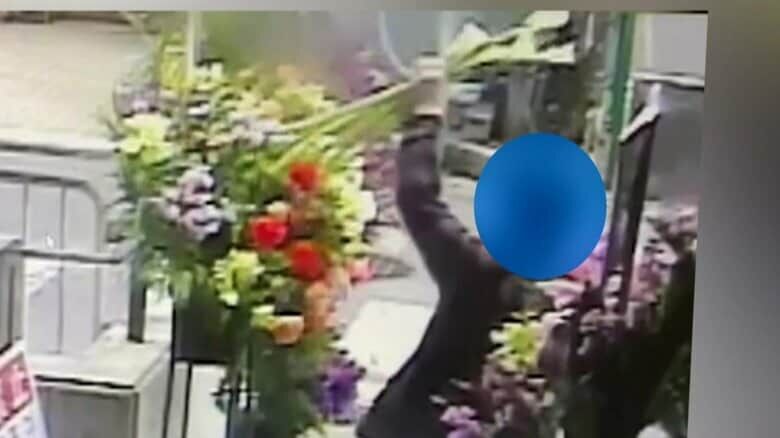 【花泥棒】無断で開店の“祝い花” を約60本持ち去り…オーナー「許せない、言語道断」