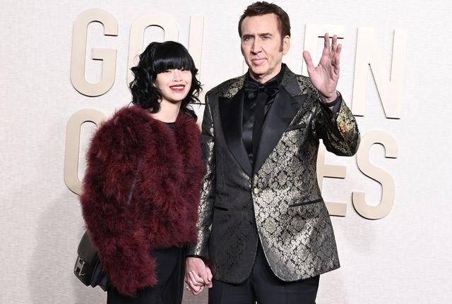 ラブラブ！ニコラス・ケイジ、日本人妻とゴールデン・グローブ賞に