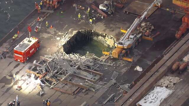 川崎市で高さ約40メートルの足場が崩れ複数の作業員5人が転落 3人意識不明1人行方不明