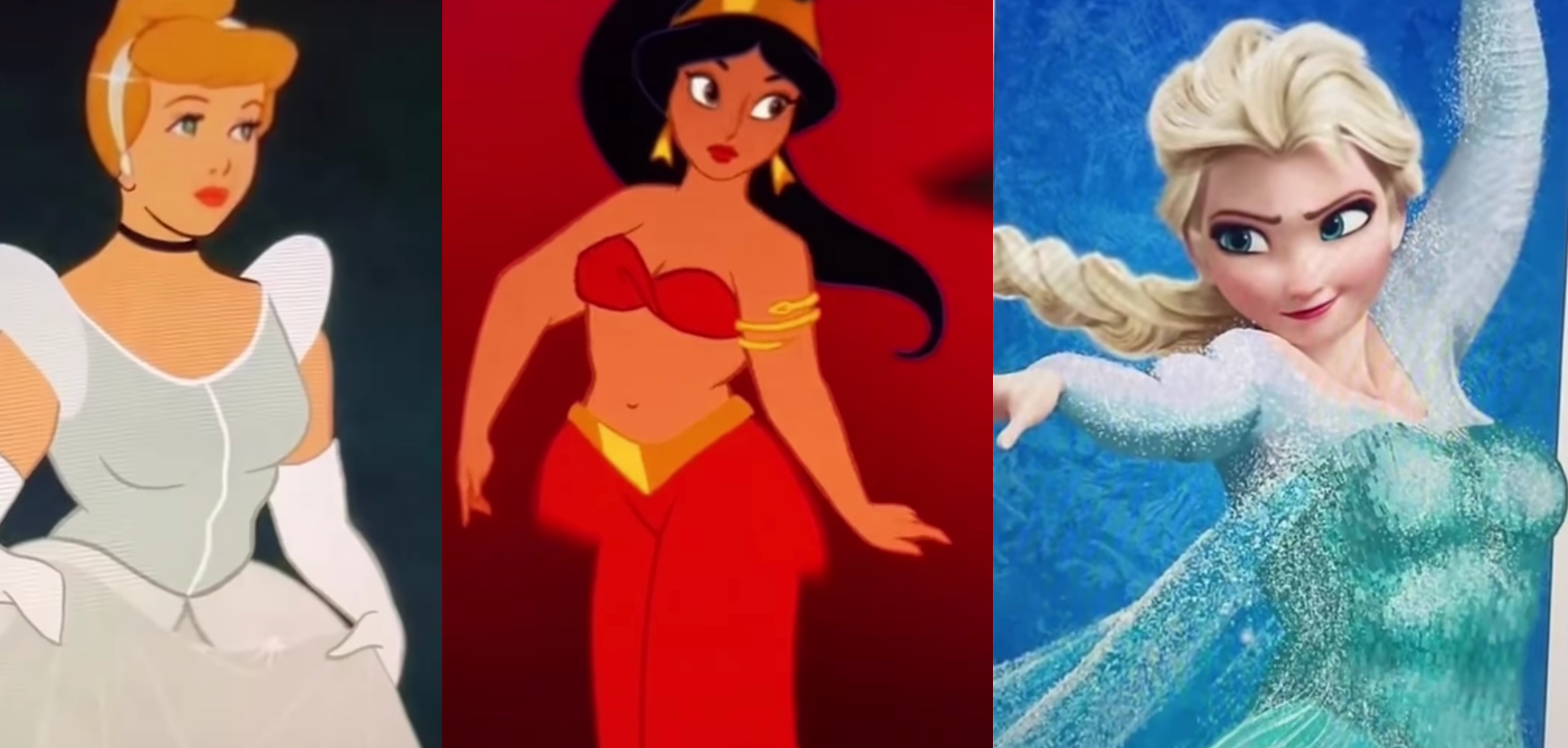 ディズニープリンセスは細すぎ？プリンセスの「体型」を変える動画がSNSで話題に