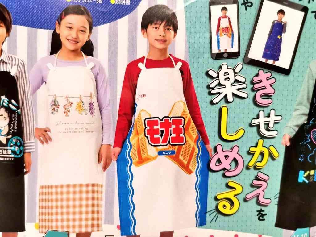 今年の小学校のエプロンカタログ、かなり攻めたデザインが多くて大人なのに注文したくなる