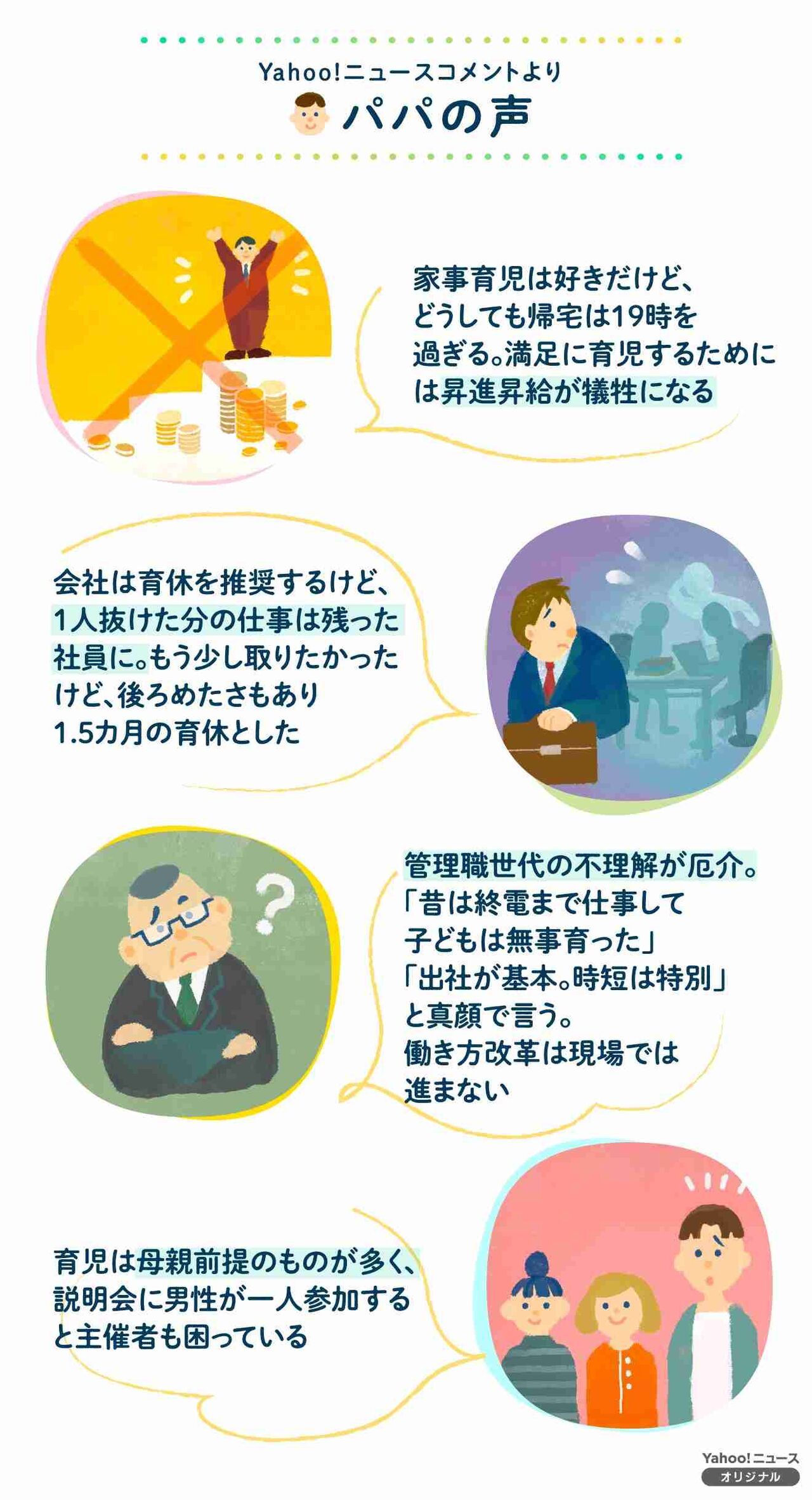 パパは「育休よりも定時退社」を　男性の長時間労働、どう改善？ #令和に働く