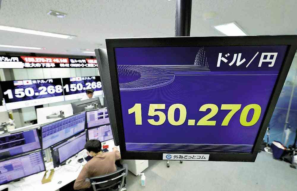 東京円、一時今年最安の150円40銭台…日米の金利差拡大を見込みドル買いの動き