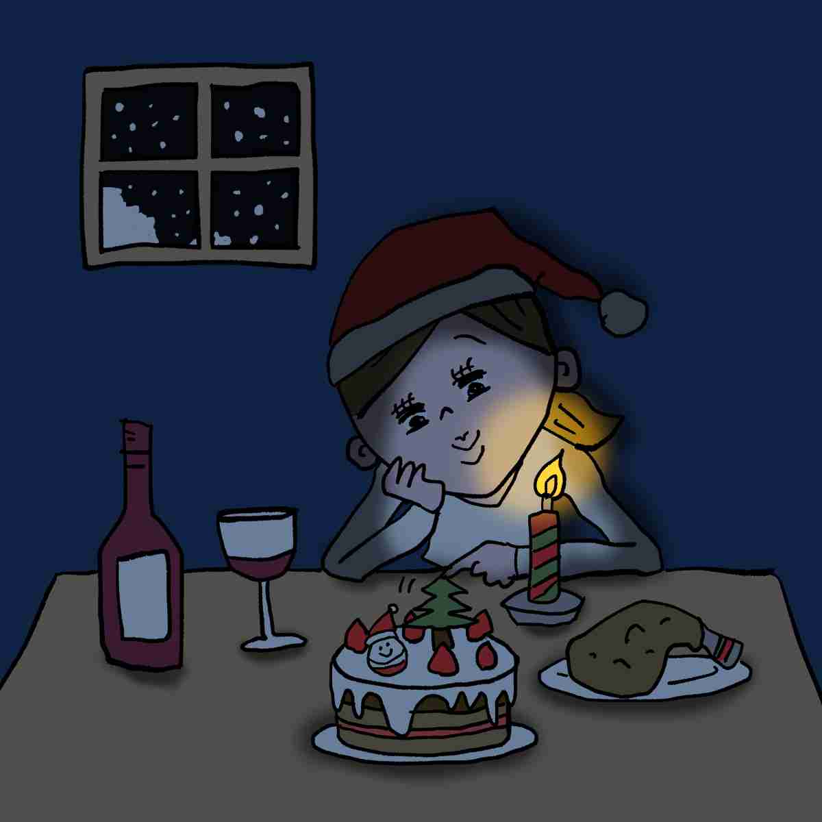 ぼっちさんのクリスマス控え室