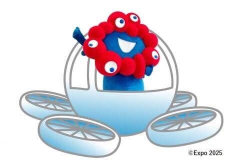 “ミャクミャク様”公式新ビジュアルも! 大阪・関西万博「空飛ぶクルマ」運航事業者を発表