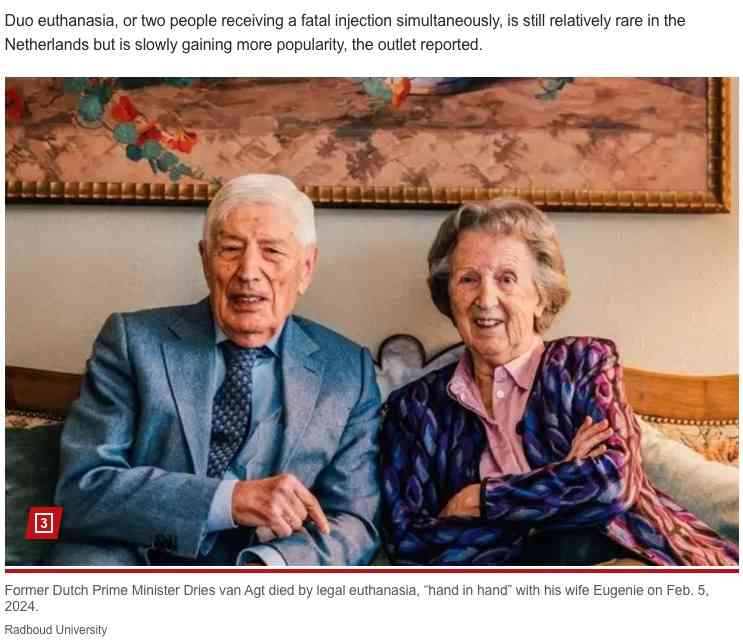 「お互いなしでは生きられない」オランダ元首相夫妻、手を繋いだまま安楽死