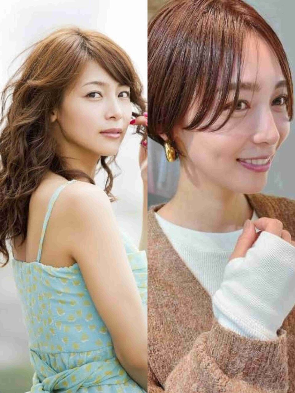 ロングもショートも似合う女性芸能人