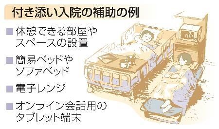 付き添い入院、寝具費を補助　親負担軽減へ初の支援策