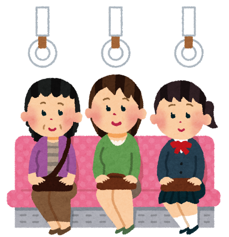 女性専用車両に乗ってくる男性